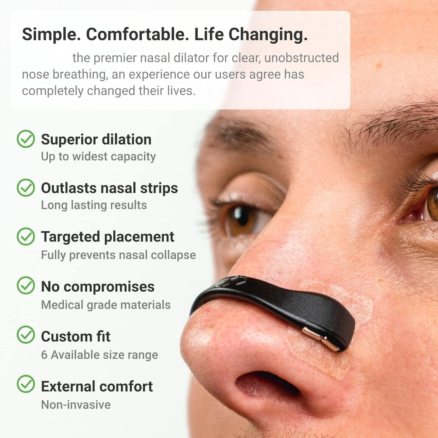 Magnetic Nose Strips for Breathing (Man & Woman)
