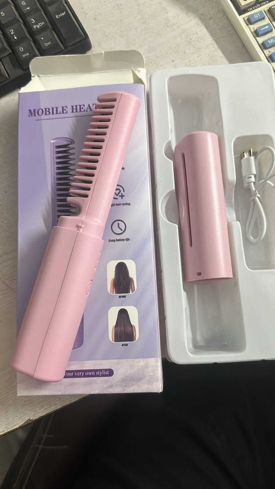 Premium Meneflix Portable Mini Hair Straightener & Hot Comb